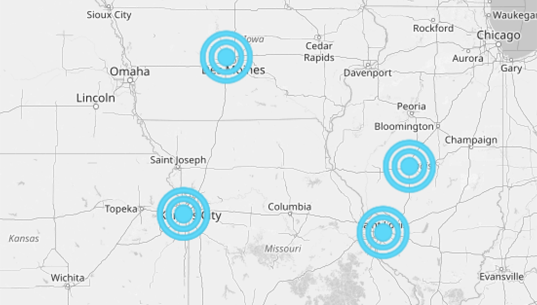 Map of Locations